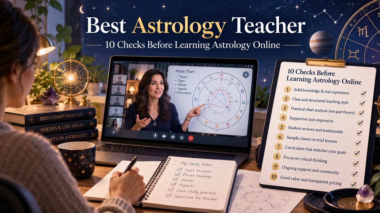 Best Astrology Teacher: 10 Things to Check Before Learning Astrology Online